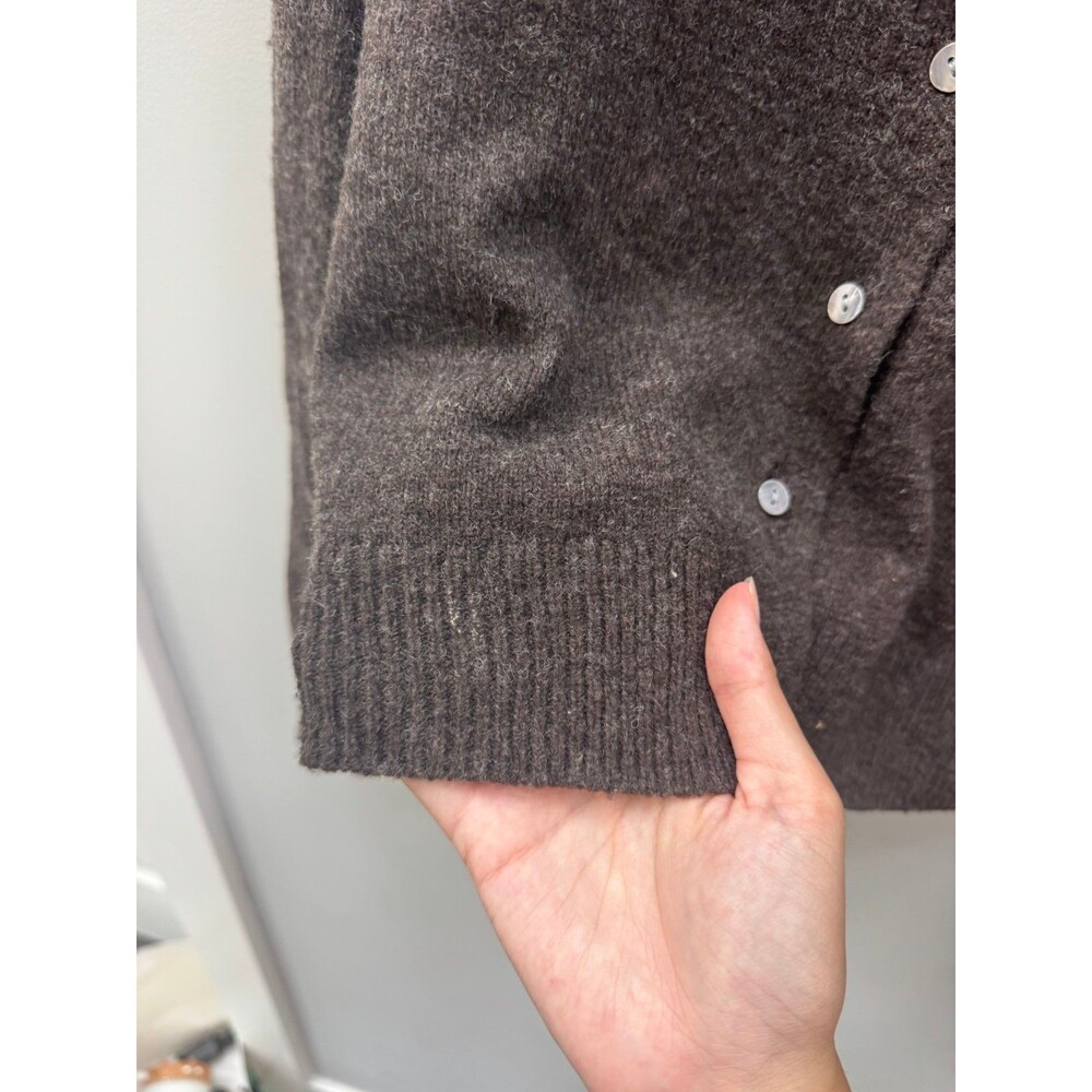 Amenah Brown Cardigan Wool Blend Sweater size 1 - Picture 5 of 8